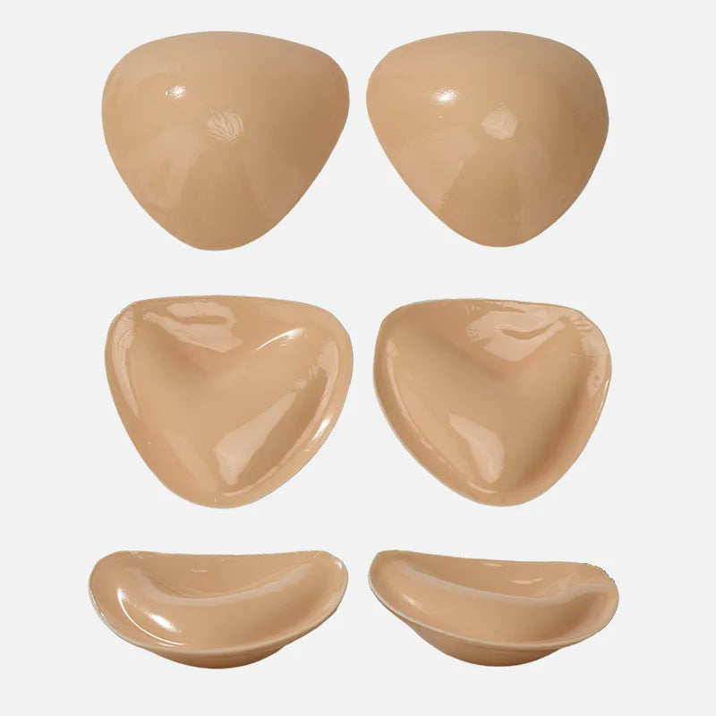 2024 New Hot Double Sided Adhesive Sticky Bra Inserts Push up Thick Sponge Breast Lift Pads Women Swimsuit Bikini Cup Enhancer