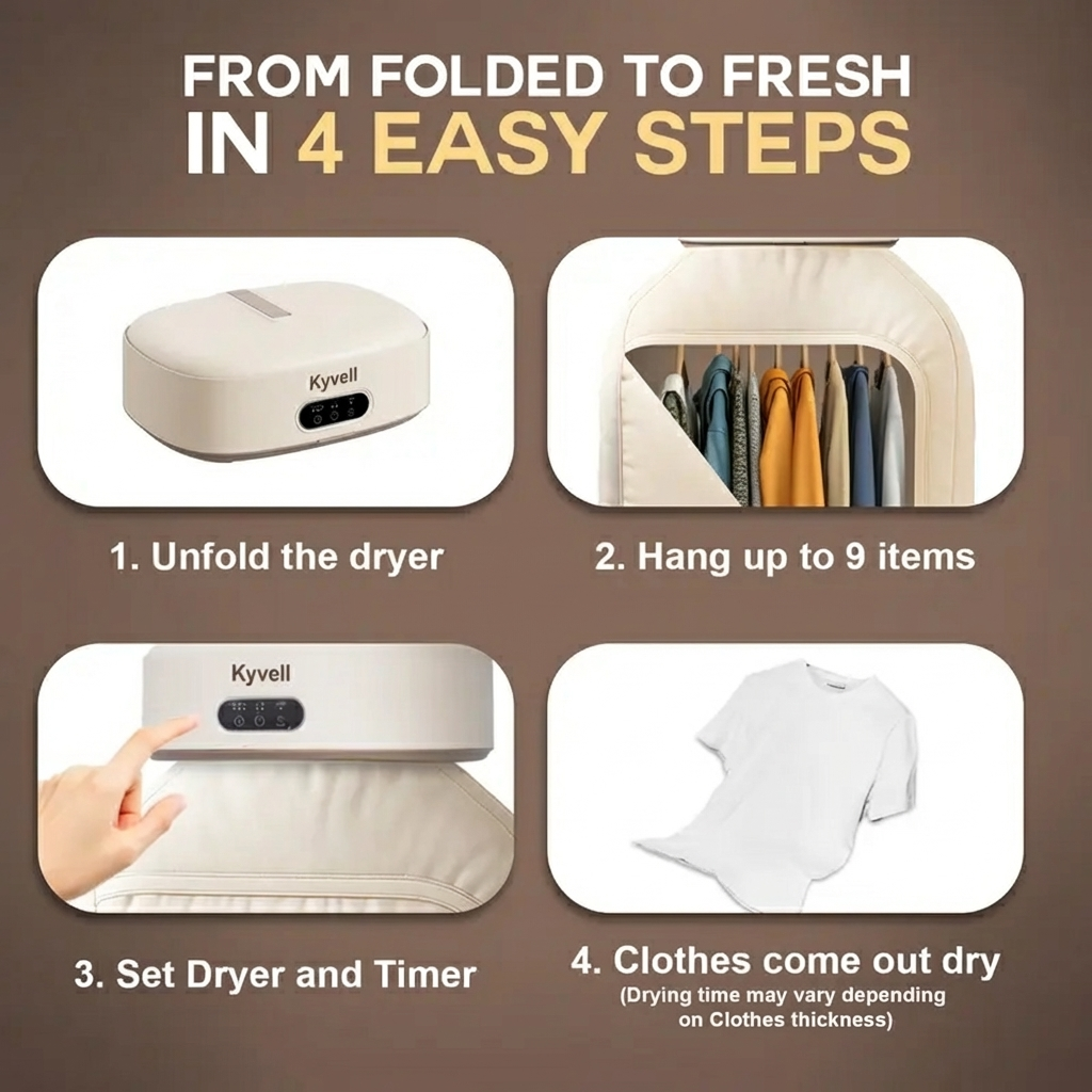 Kyvell™ Portable Clothes Dryer