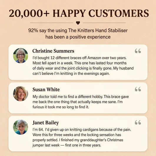 The Knitter's Hand Stabiliser