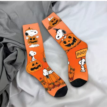 Snoopy Halloween Socks (One-Size Fits All)
